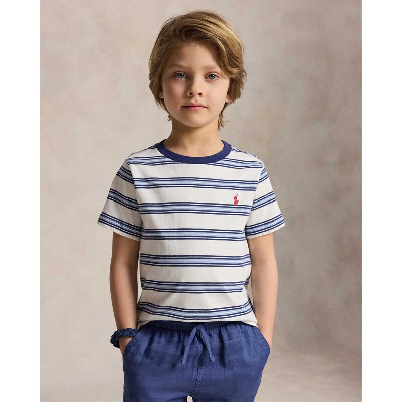 Polo Ralph Lauren Striped Cotton Jersey Tee 3-7Y image number 1